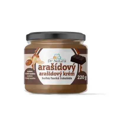 Dr.Natural Arašídový krém s hořkou čokoládou 220g