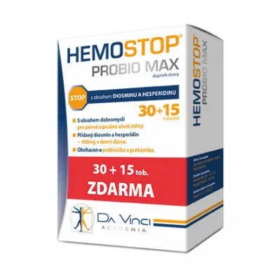 Hemostop Probio MAX Da Vinci Academia tob. 30+15