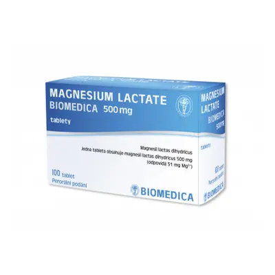 Magnesium lactate Biomedic.500mg tbl.nob.100x500mg