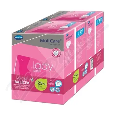 MoliCare Lady Pants 7kap. vel. L Duopack 2x7ks