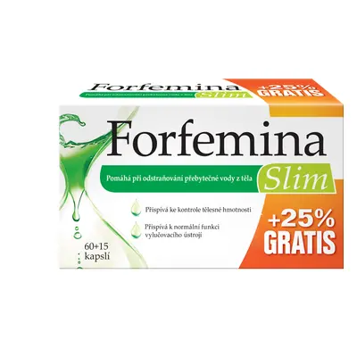 Forfemina Slim odvodnění těla 25% GRATIS 75 kapslí