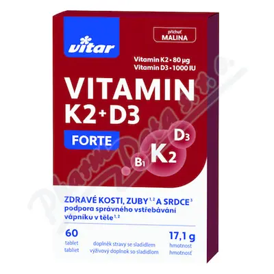 Vitar Vitamin K2+D3 Forte tbl.60