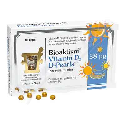 Bioaktivní Vitamin D3 D-Pearls 38mcg cps.80