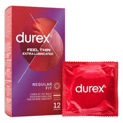 Prezervativ DUREX Feel Thin Extra Lubricated 12ks