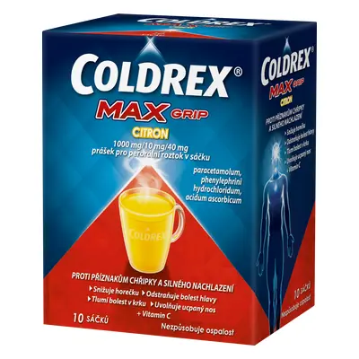 COLDREX MAXGrip Citron por.plv.sol.scc.10