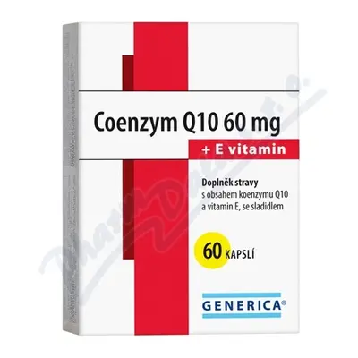 Coenzym Q10 60 mg + E vitamin Generica cps.60