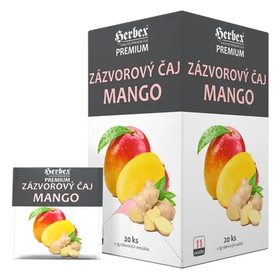 HERBEX Zázvorový čaj Mango n.s.20x2g