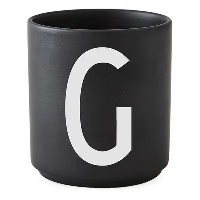 Porcelánový hrnek G DESIGN LETTERS - černý