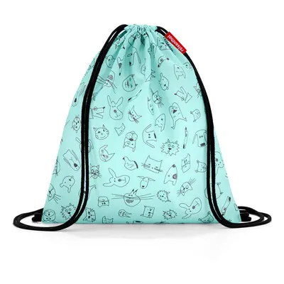 Pytlík na záda Reisenthel Mysac kids Cats and dogs mint