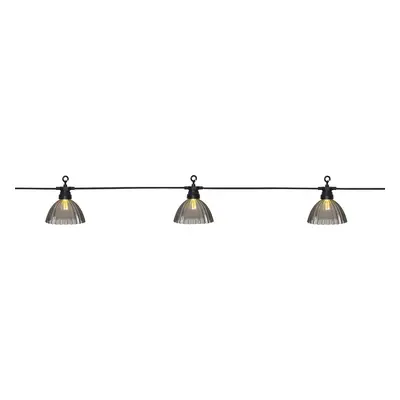 Venkovní světelný LED řetěz 12 světýlek délka 4,95 cm Star Trading Circus Shade - šedý