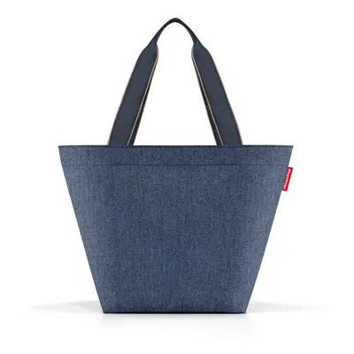 Nákupní taška přes rameno Reisenthel Shopper M Herringbone dark blue