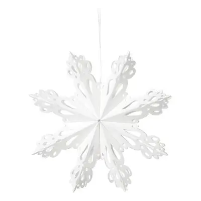 Závěsná vánoční dekorace průměr 15 cm Broste SNOWFLAKE-S - bílá