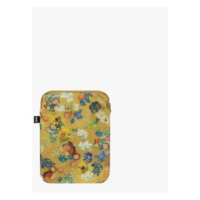 Pouzdro na notebook/tablet 13" LOQI VINCENT VAN GOGH Flower Pattern gold