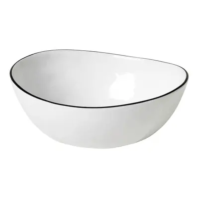 Miska 17 cm Broste SALT - bílá/černá