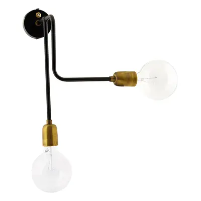 Nástěnná lampa 30 cm MOLECULAR House Doctor - černá/zlatá