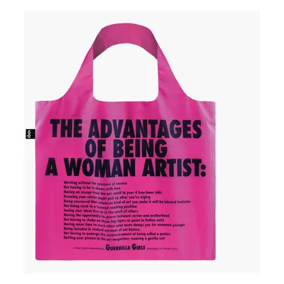 Skládací nákupní taška LOQI GUERRILLA GIRLS The Advantages Of Being A Woman Artist