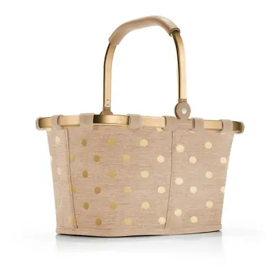 Košík Reisenthel Carrybag XS Frame Metallic dots coffee