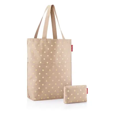 Sada taška přes rameno a pouzdro Reisenthel Cittyshopper 2 set Metallic dots coffee