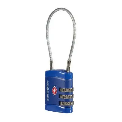 Samsonite Samsonite Luggage accessories CABLELOCK 3 DIAL TSA Midnight Blue 01 (1549)