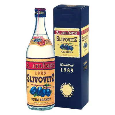 R. JELÍNEK Slivovice 1989 50% 0,75l (TUBA)