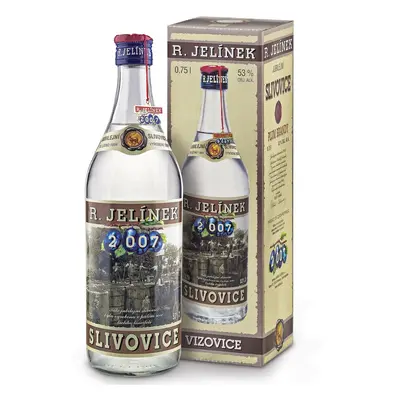 R. JELÍNEK Jubilejní slivovice 2007 53% 0,7l (tuba)