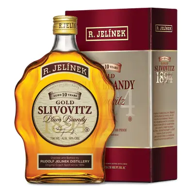 R. JELÍNEK Gold Slivovitz kosher 10yo 50% 0,7l