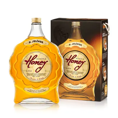 R. JELÍNEK Bohemia Honey 35% 3l (holá láhev) Dárková láhev: Dárková etiketa