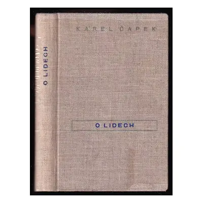 O lidech - Karel Čapek (1941, František Borový)