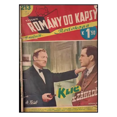 Klíč k záhadě - Romány do kapsy - č. 213, V. ročník - A .Feist (1939)