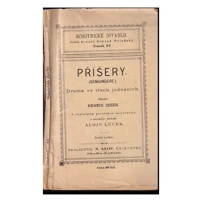 Příšery : drama ve 3 jednáních - Henrik Ibsen (1909, M. Knapp)