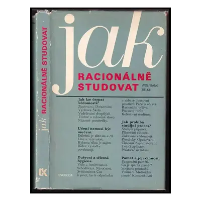 Jak racionálně studovat - Jaroslav Fingl, Wolfgang Zielke (1977, Svoboda)