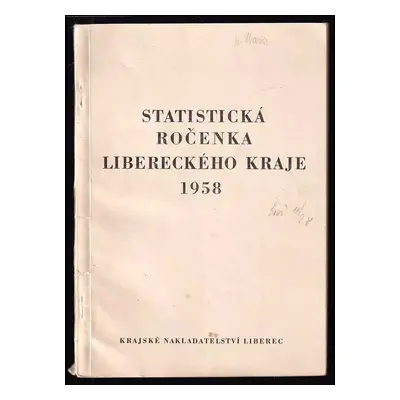 Statistická ročenka Libereckého kraje 1958 (1958, Krajské nakladatelství)