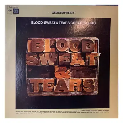 Blood, Sweat & Tears Greatest Hits : Pitman Press Vinyl - Sweat And Tears Blood (1973, Columbia)