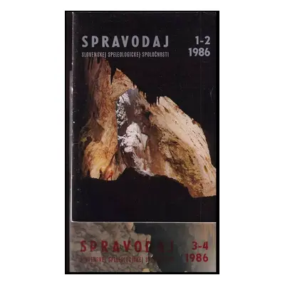 Spravodaj Slovenskej speleologickej spoločnosti 1988 KOMPLET (1988, Osveta)