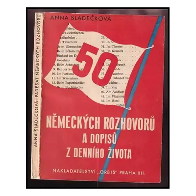 Padesát německých rozhovorů a dopisů z denního života - Anna Siebenscheinová (1940, Orbis)