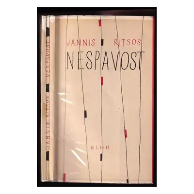 Nespavost : [básně] - Jannis Ritsos (1959, Státní nakladatelství krásné literatury, hudby a uměn