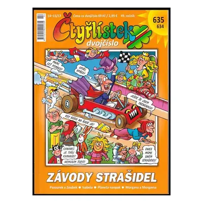 Čtyřlístek č. 634 - 635 - Dvojčíslo - Závody strašidel - Jaroslav Němeček (2017, Čtyřlístek)