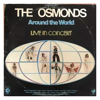 Around The World - Live In Concert : Gatefold Vinyl - The Osmonds (1975, MGM Records)