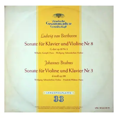 Sonate Für Klavier Und Violine Nr. 8 / Sonate Für Violone Und Klavier Nr. 3 - Ludwig van Beethov