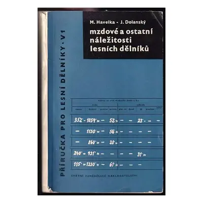 Mzdové a ostatní náležitosti lesních dělníků : [Určeno] lesním dělníkům a technickohospodářským 