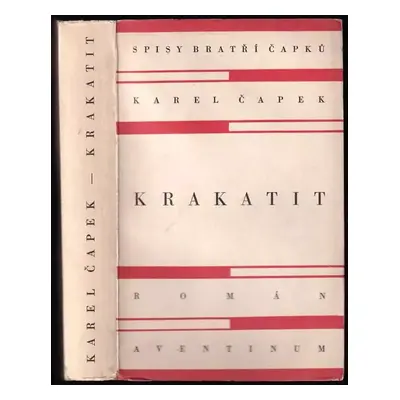 Krakatit : román - Karel Čapek (1928, Aventinum)