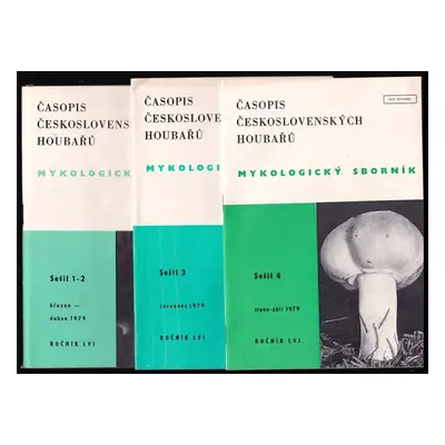 Časopis Československých houbařů Ročník LVI Sešit 1-4 (1979, Česká mykologická společnost)