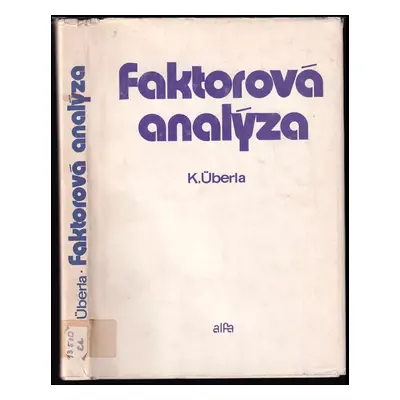 Faktorová analýza - Karl Überla (1976, Alfa)