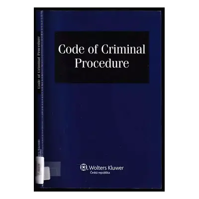 Code of criminal procedure (2011, Wolters Kluwer)