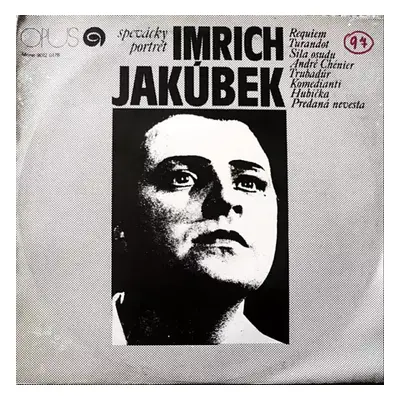 Spevácky Portrét - Imrich Jakubek (1972, Opus)