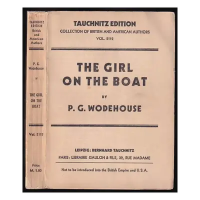 The Girl on the Boat - P. G Wodehouse (1933, Bernard Tauchnitz)