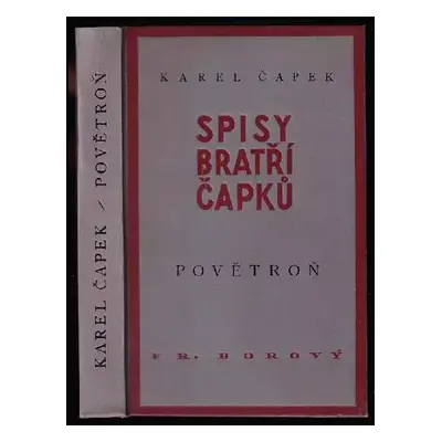 Povětroň - Karel Čapek (1936, František Borový)