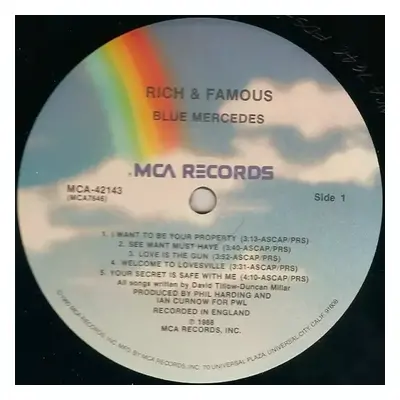 Rich And Famous - Blue Mercedes (1988, MCA Records)