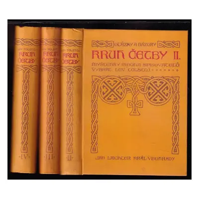 KOMPLET Lev Nikolajevič Tolstoj Kruh četby II. + III. + IV. svazek - Lev Nikolajevič Tolstoj (19