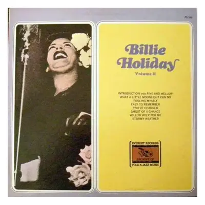 Billie Holiday Volume II - Billie Holiday (1976, Everest Records Archive Of Folk & Jazz Music)